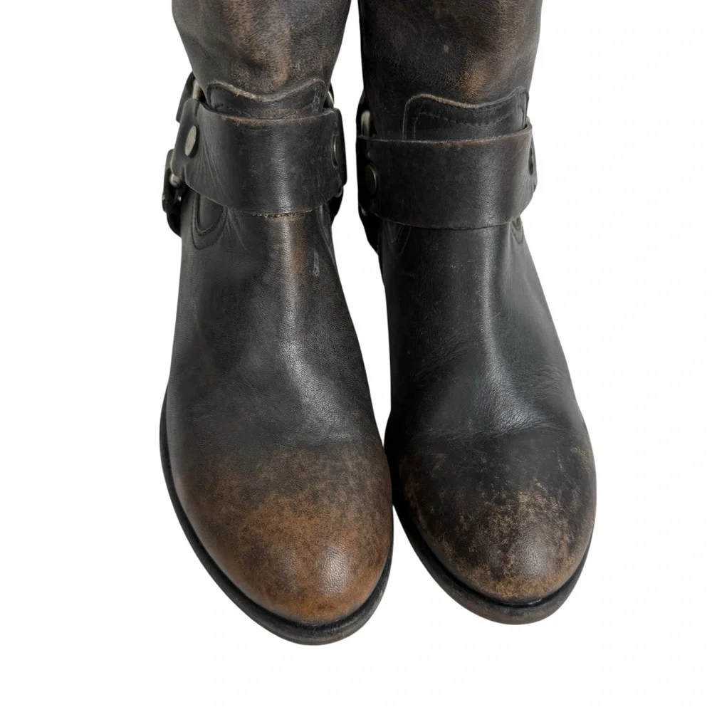 Frye Carson Harness Tall Riding Boots